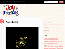 Tablet Screenshot of joyofprocessing.com